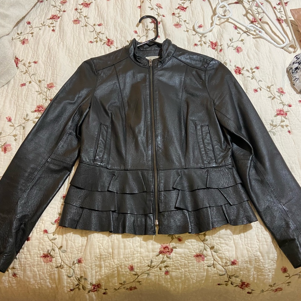 Boston Proper Black Leather Jacket